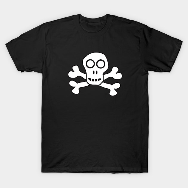 Skull and Crossbones T-Shirt by FruitflyPie